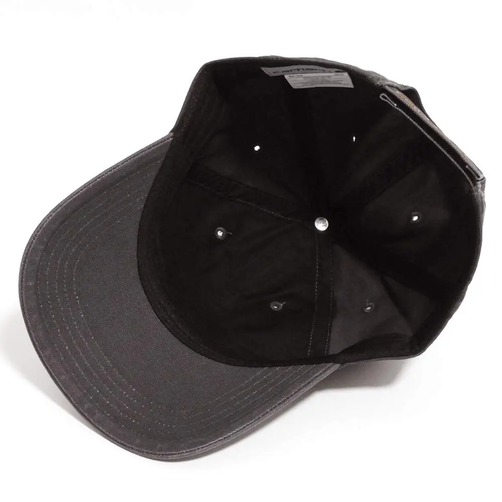 Carhartt Men's Canvas Cap, Black, One Size | Washed Canvas Baseball Cap with Adjustable Fit - view 5