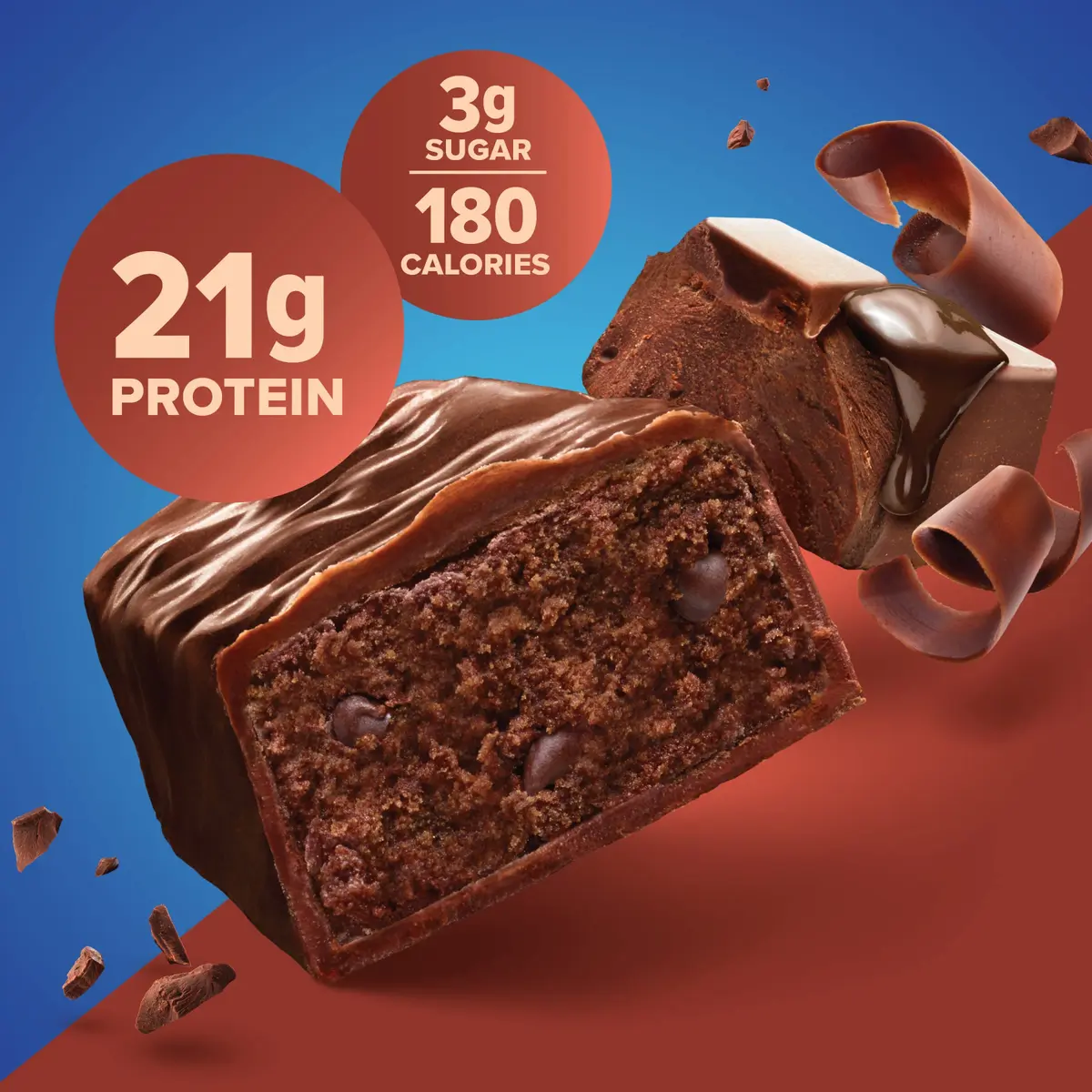 Pure Protein Chocolate Deluxe Protein Bars 21g Protein 12 Count | Gluten Free Snack for Fitness Goals - view 4