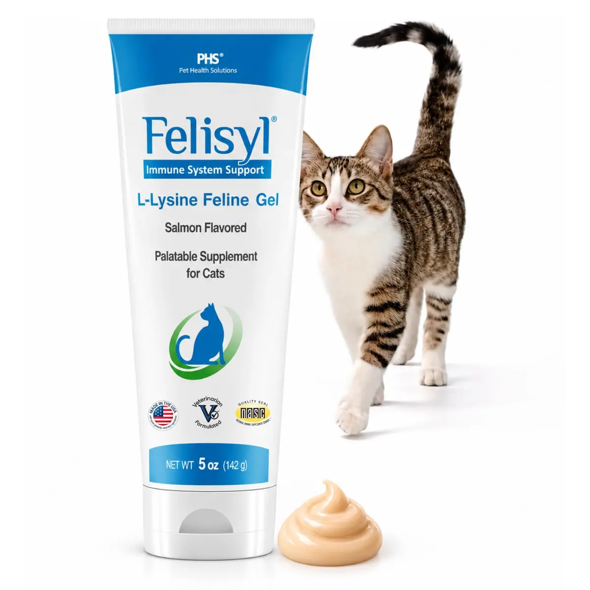 Felisyl L-Lysine Gel for Cats & Kittens 5oz | Immune & Respiratory Support - main product image