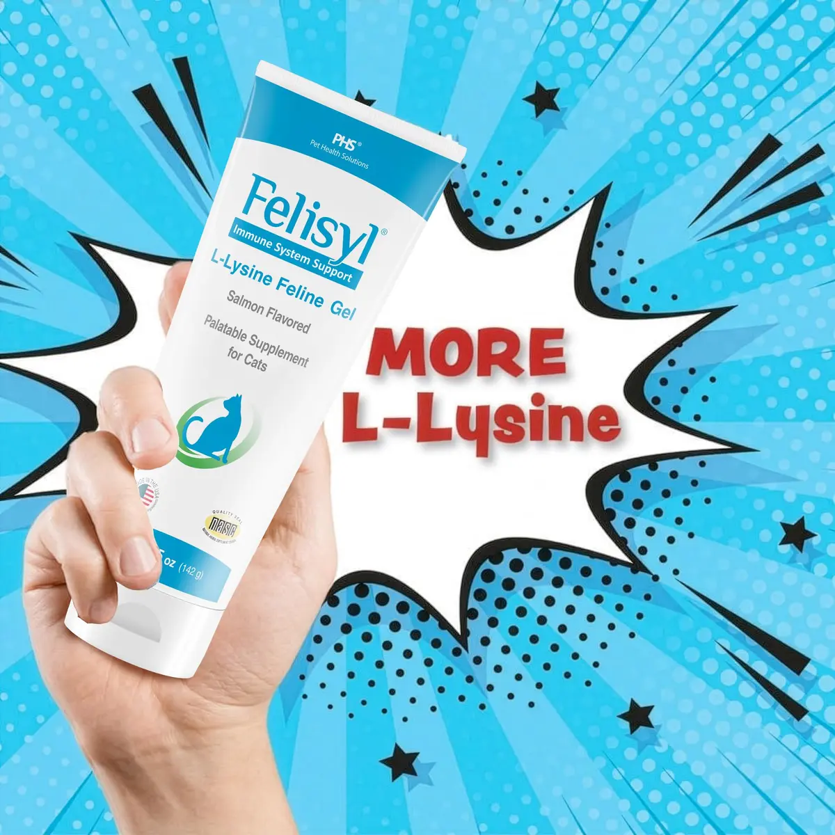 Felisyl L-Lysine Gel for Cats & Kittens 5oz | Immune & Respiratory Support - view 2