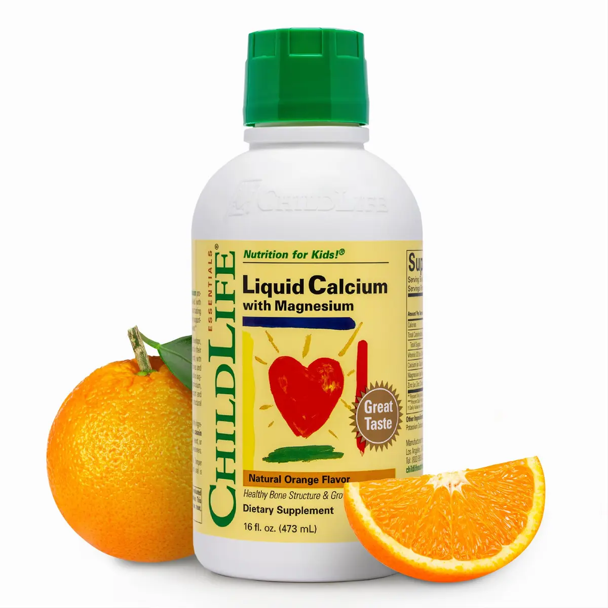 ChildLife Essentials Liquid Calcium for Kids with VIT D & Magnesium 16 oz | Supports Healthy Bone Growth & Development - main product image
