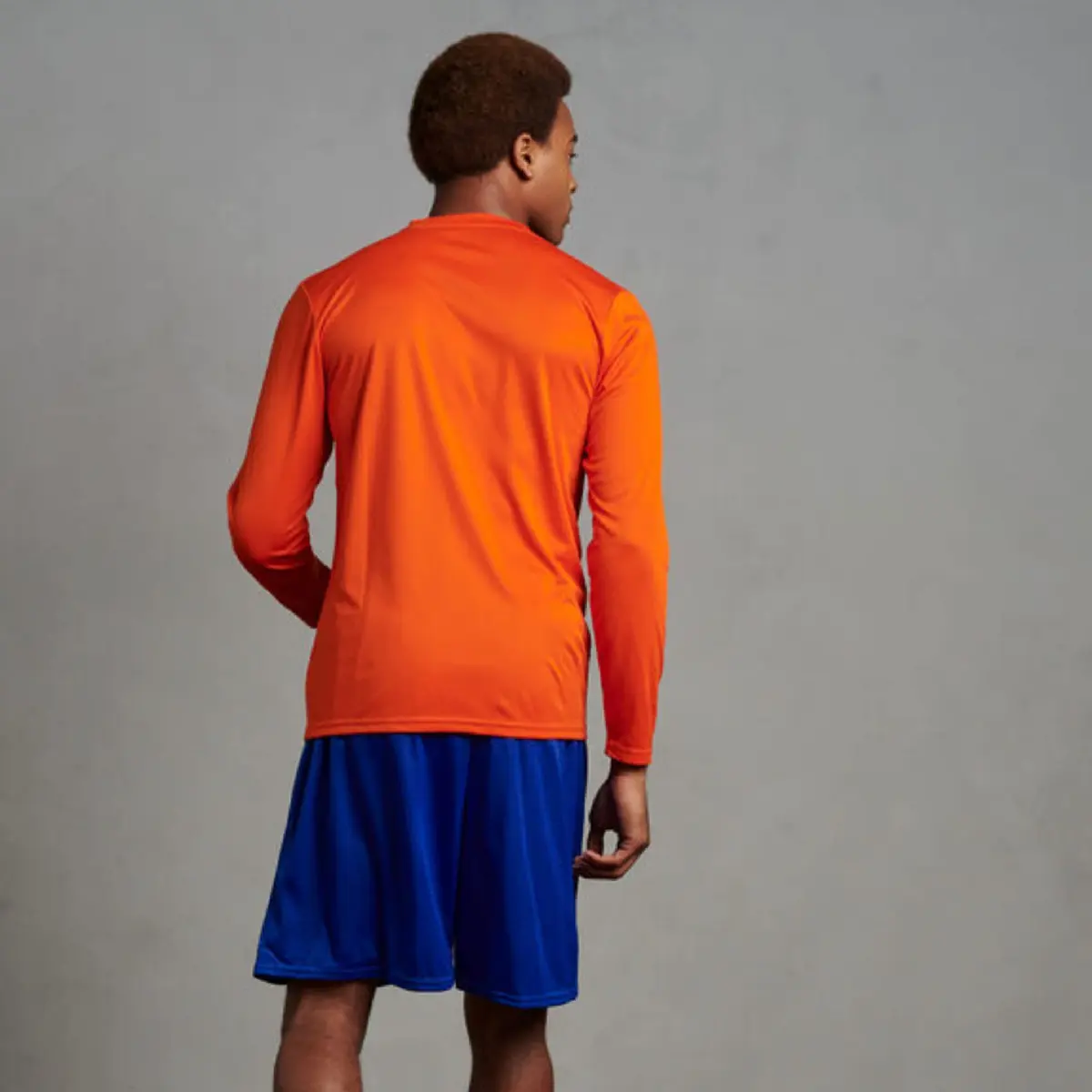 Russell Athletic Long Sleeve Performance Tee, Burnt Orange, Small | Moisture-Wicking & UV Protection - view 3