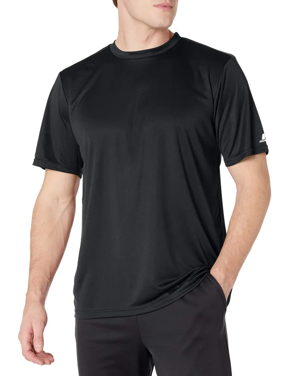 Russell Athletic Men's Short Sleeve Performance T-Shirt, Black, 3X-Large | Moisture-Wicking, UPF 30+ for Active Men - view 3