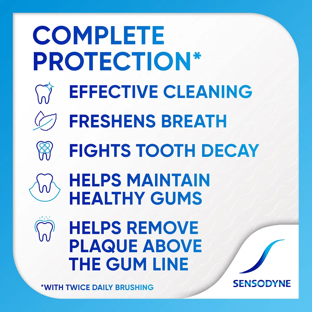 Sensodyne Complete Protection Sensitive Toothpaste Extra Fresh 3.4 oz (96 g) | Dentist Tested for Sensitivity - view 3