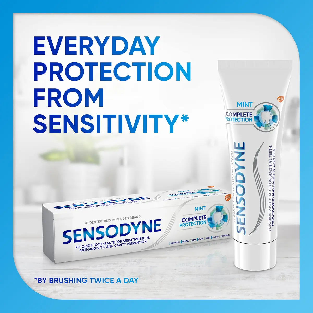 Sensodyne Complete Protection Sensitive Toothpaste 96.4ml (3.4oz) | 7 Benefits for Sensitive Teeth & Enamel - view 3