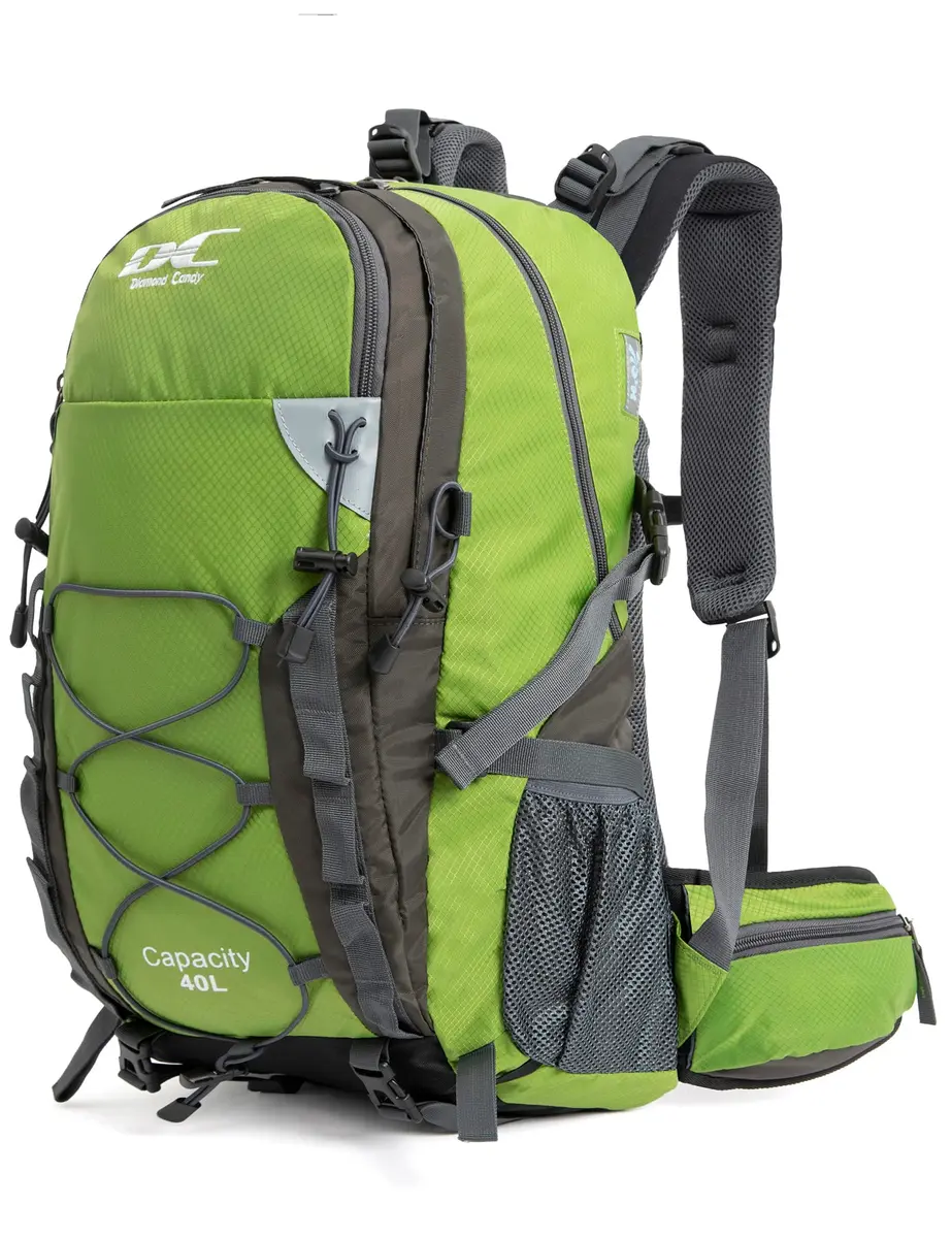 Diamond Candy 40L Hiking Backpack Waterproof Daypack for Men and Women | 40L Capacity, Waterproof Nylon, Breathable Mesh, Multiple Pockets - main product image