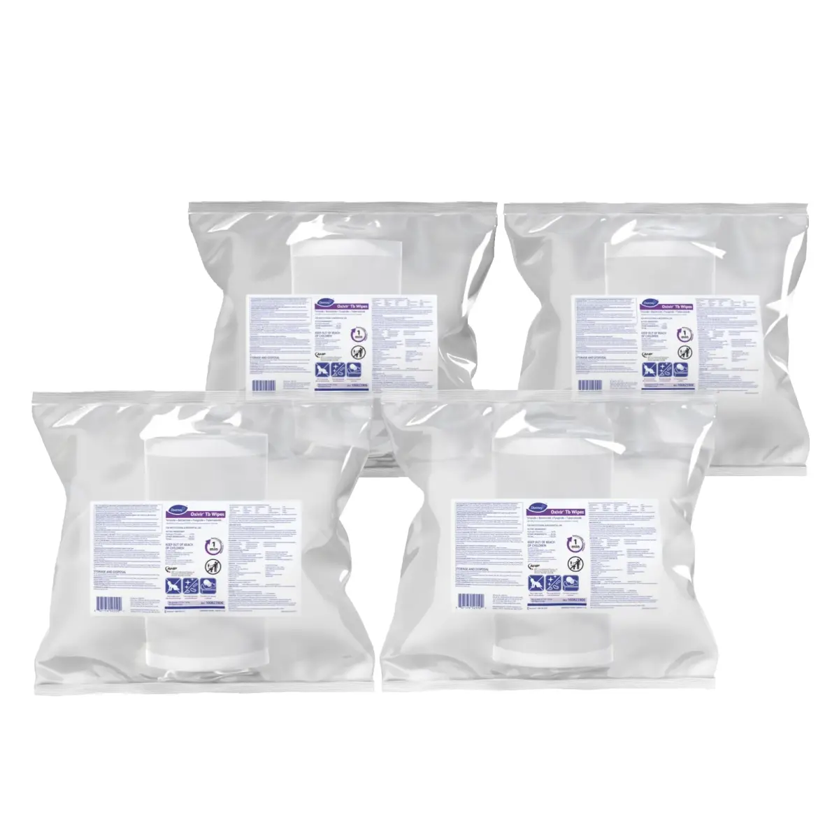 Oxivir Diversey Tb Disinfectant Wipes Refill XLarge 640 Count (Pack of 4) | EPA Registered Hydrogen Peroxide Formula - main product image
