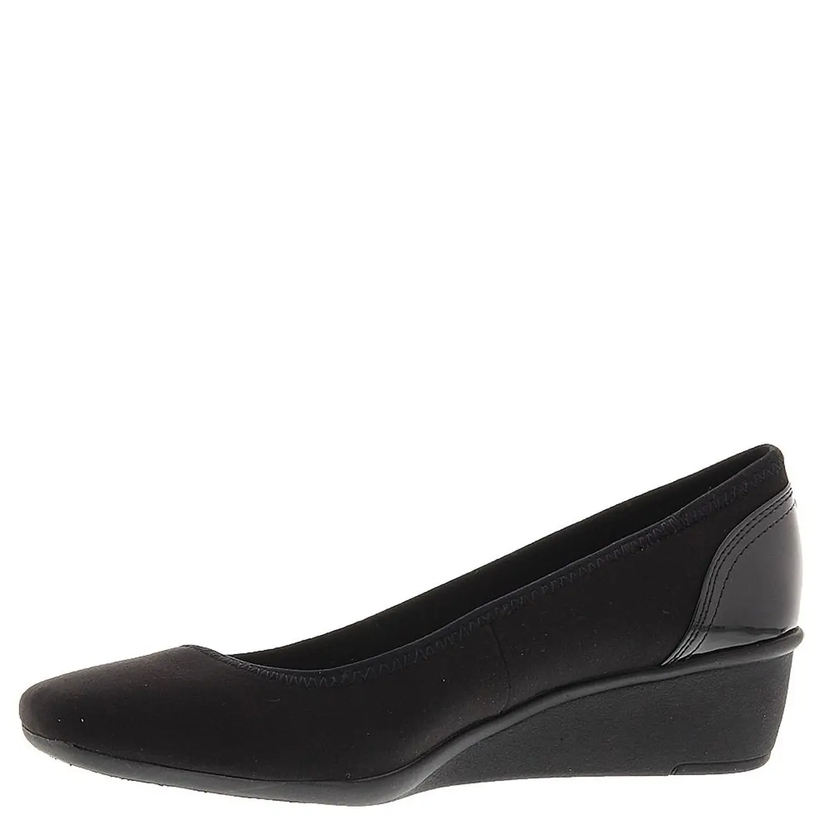 Anne Klein Wisher Wedge for Women 5.5 M | Patent Heel Overlay, Rubber Outsole - view 6