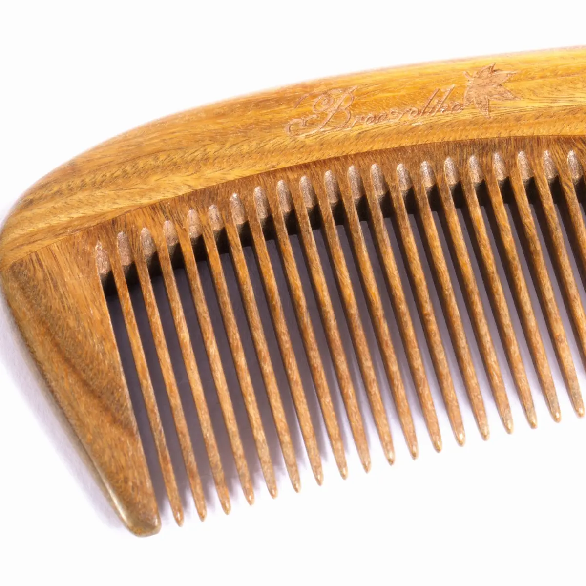 Breezelike Fine Tooth Wooden Hair Comb 7.1" | Detangling & Anti-Static - view 5