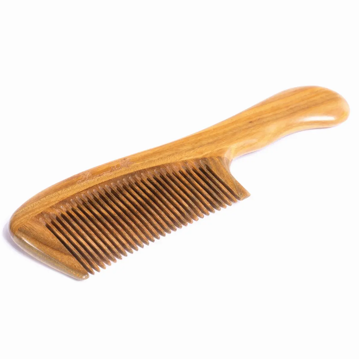 Breezelike Fine Tooth Wooden Hair Comb 7.1" | Detangling & Anti-Static - view 2