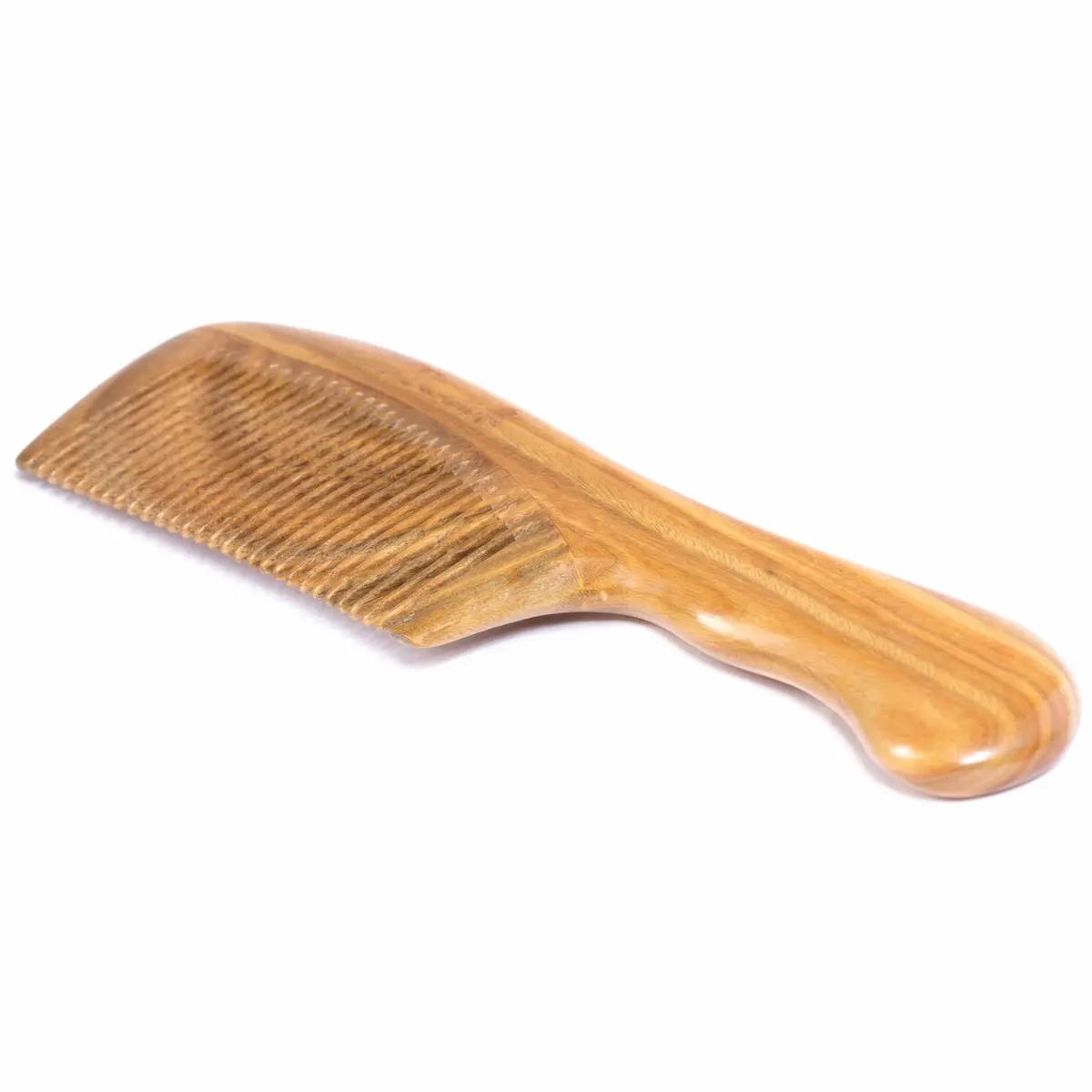 Breezelike Fine Tooth Wooden Hair Comb 7.1" | Detangling & Anti-Static - view 3