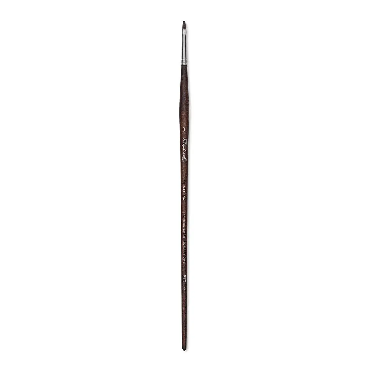 Raphael Textura 870 Flat Brush Size 0 | For Impasto Acrylics & Gels - main product image