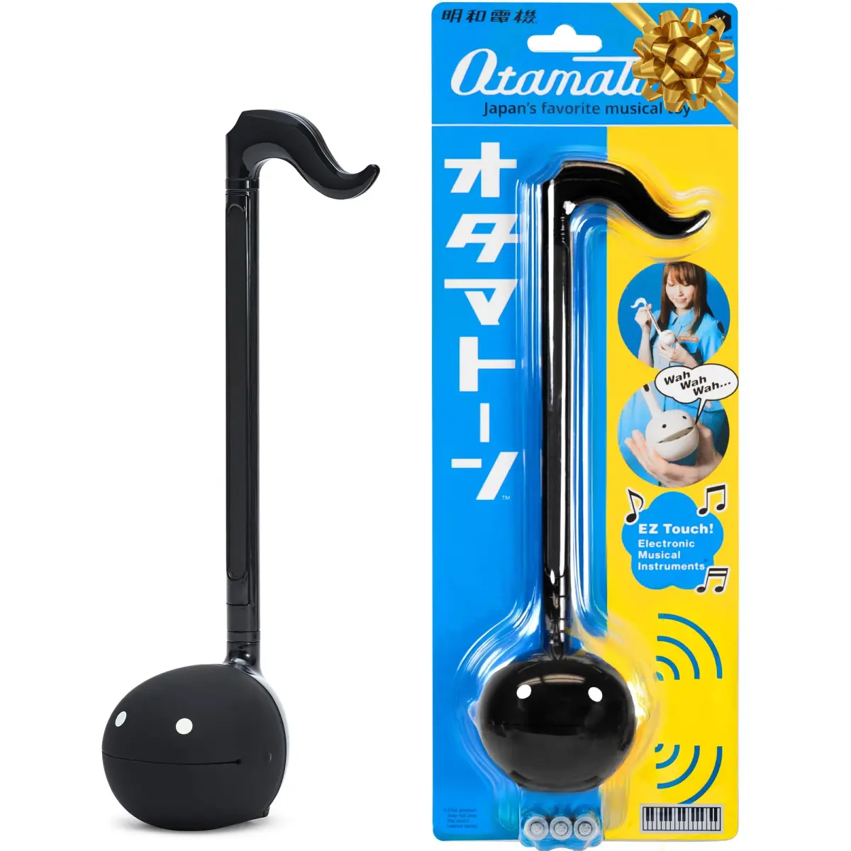 Otamatone Black Japanese Electronic Synthesizer Musical Instrument Toy | Fun & Easy to Play - main product image