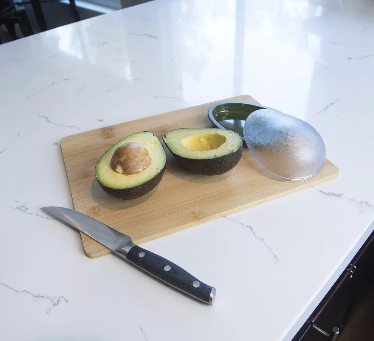 Joie Fresh Pod Avocado Storage Container with Clear Snap-On Lid, Keeps Leftover Half Flavorful and Firm in Fridge, Reusable Kitchen Gadget, BPA Free, Dishwasher Safe (1 Count) - view 2