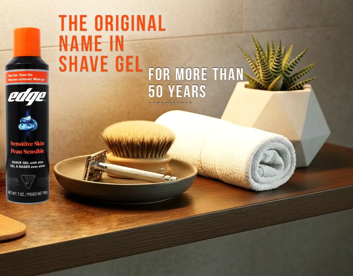 Edge Sensitive Skin Shave Gel - 414ml (14 Fl Oz) | Gentle Glide for Men - view 7