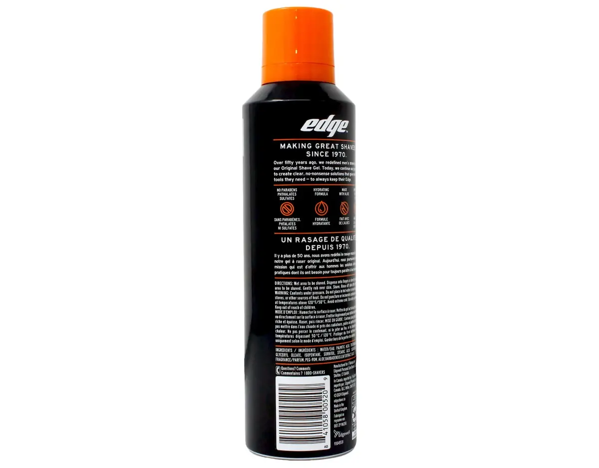 Edge Sensitive Skin Shave Gel - 414ml (14 Fl Oz) | Gentle Glide for Men - view 3