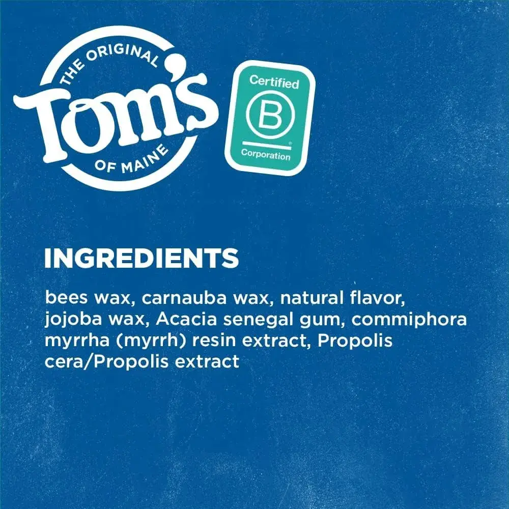 Tom's of Maine Natural Waxed Antiplaque Flat Floss Spearmint 192 Foot (Pack of 2) | ADA Accepted - view 5