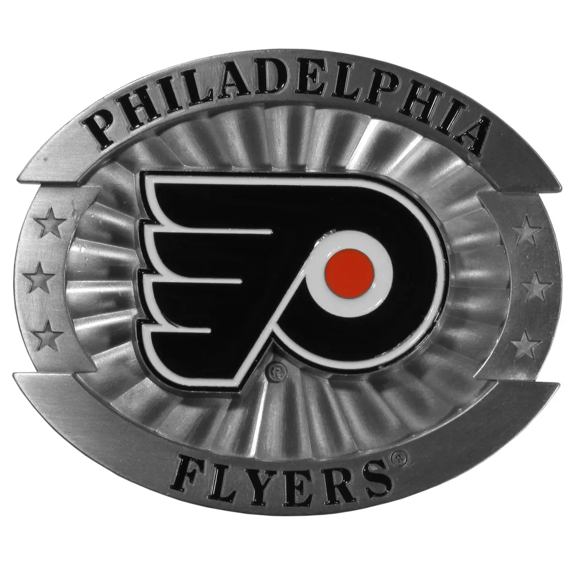 Siskiyou Sports NHL Philadelphia Flyers Oversized Buckle | Fully Metal, Enamel Finish, 4" Wide - main product image