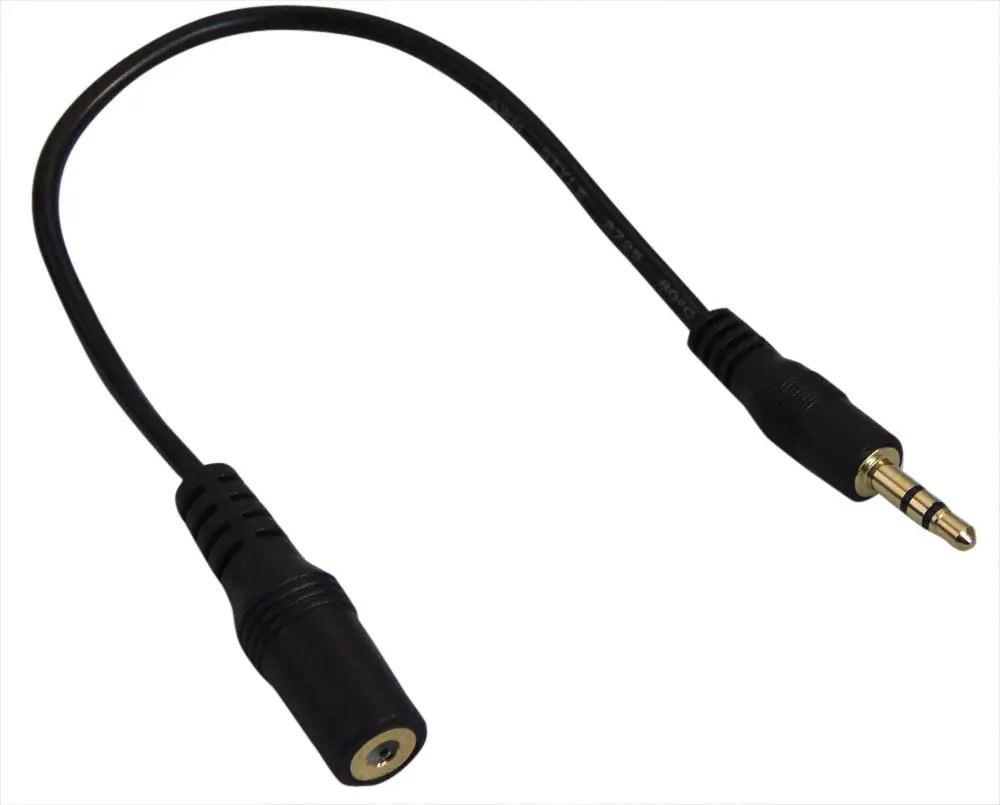YCS basics 3.5mm Smartphone TRRS Headset to TRS Headphones Adapter (Removes the Microphone Channel) | Converts TRRS to TRS for Headphones - main product image