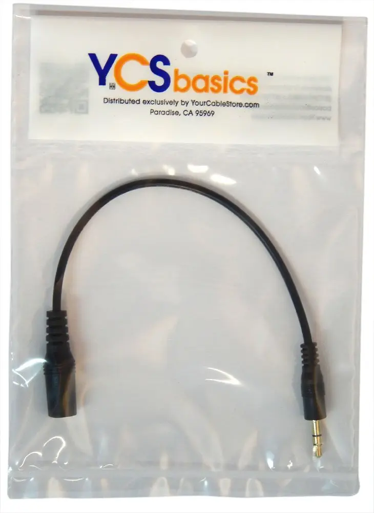 YCS basics 3.5mm Smartphone TRRS Headset to TRS Headphones Adapter (Removes the Microphone Channel) | Converts TRRS to TRS for Headphones - view 2