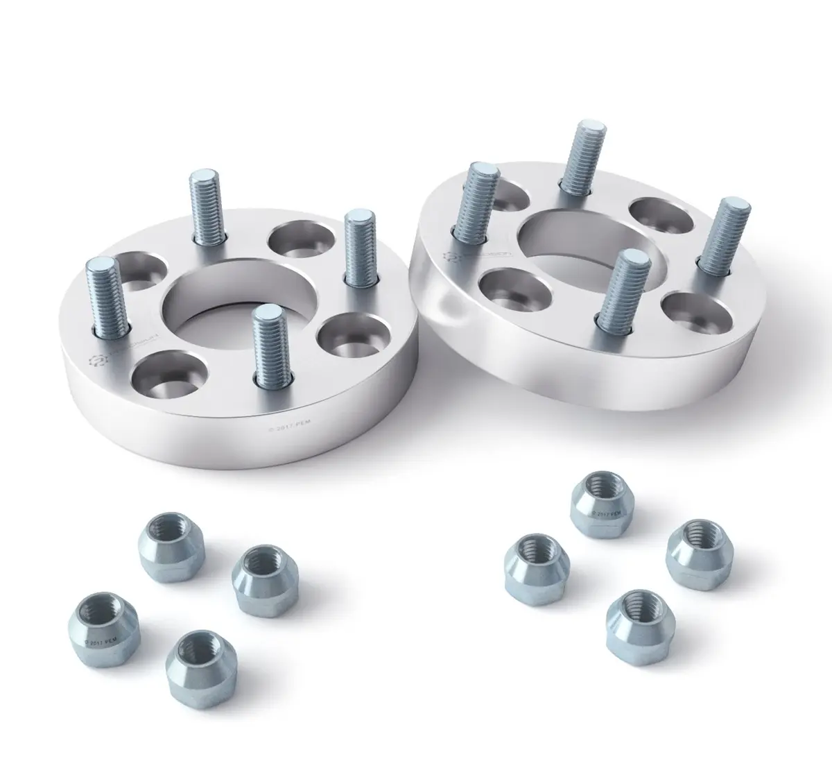 RockTrix 4pcs Wheel Spacers 1 Inch (25mm) | 4x4" to 4x4" Hubcentric for Golf Carts & ATVs - main product image