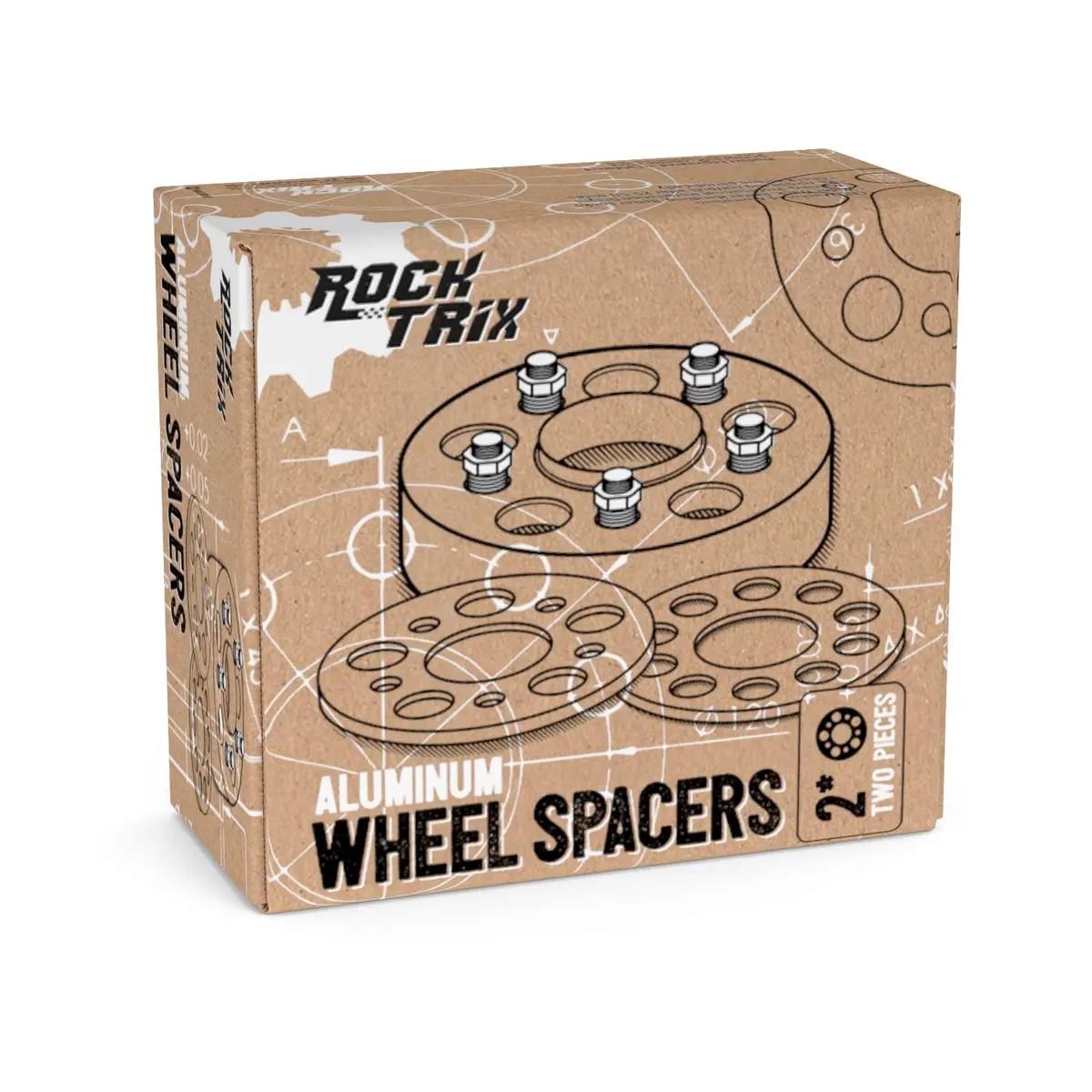 RockTrix 4pcs Wheel Spacers 1 Inch (25mm) | 4x4" to 4x4" Hubcentric for Golf Carts & ATVs - view 2