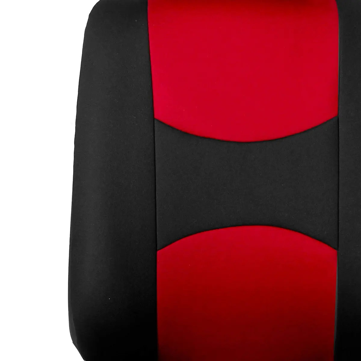 FH Group Car Seat Covers Front Set in Cloth | Universal Fit, Washable, Red - view 2
