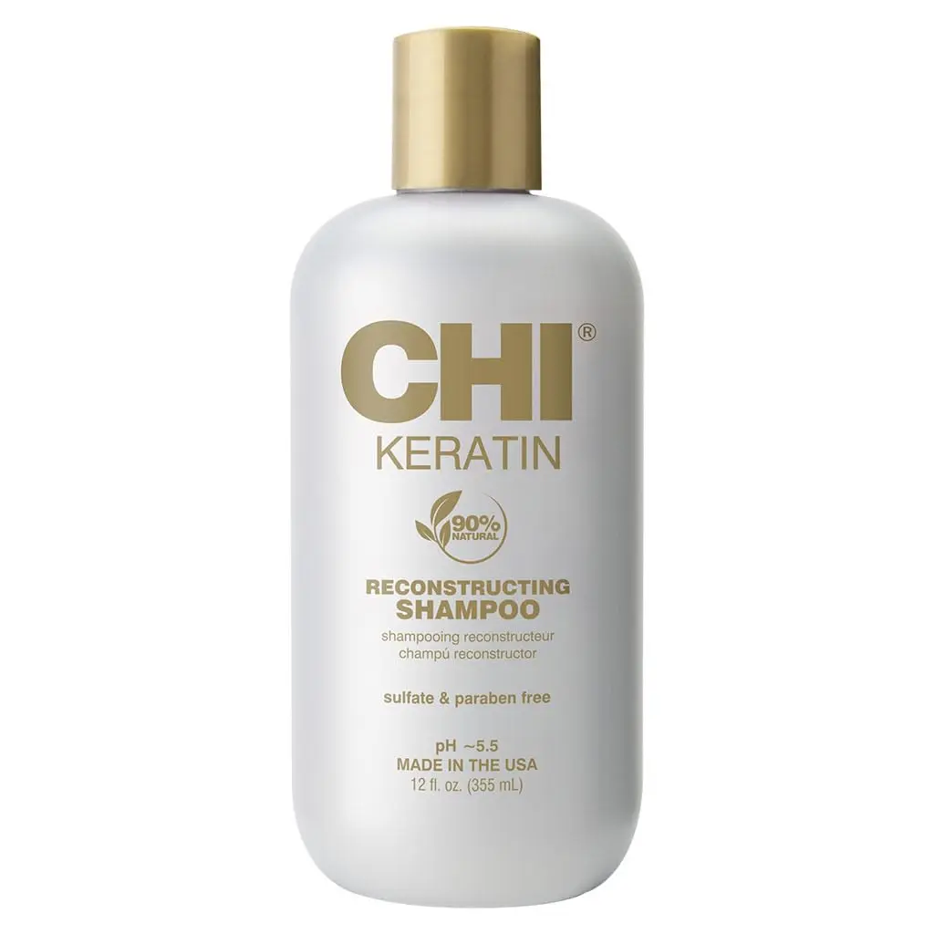 CHI Keratin Reconstructing Shampoo 12 Oz | Rebuild Damaged Hair, Sulfate & Paraben-Free - main product image