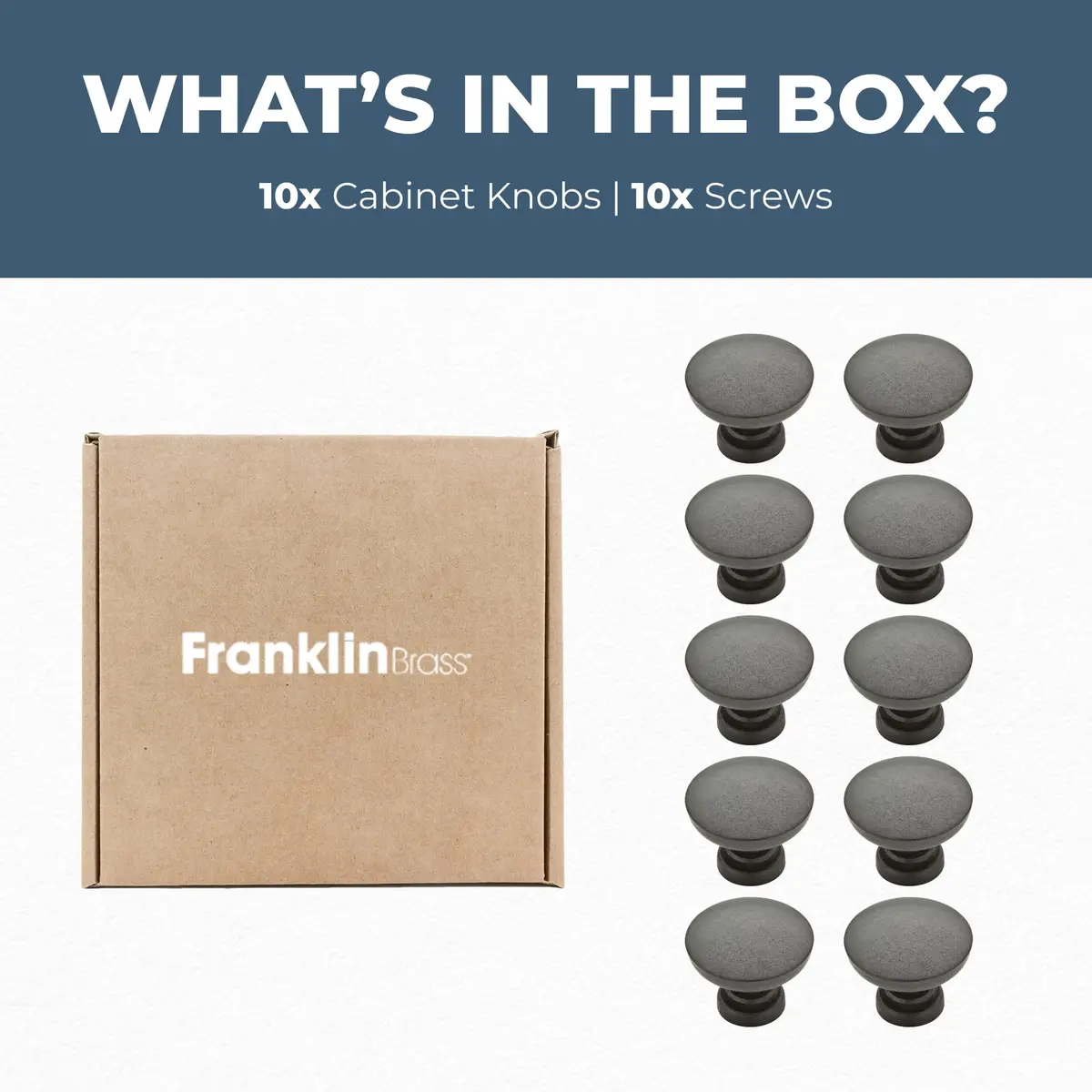 Franklin Brass Fulton Cabinet Knobs 1-3/16" Soft Iron Round | Classic Home Hardware - view 7