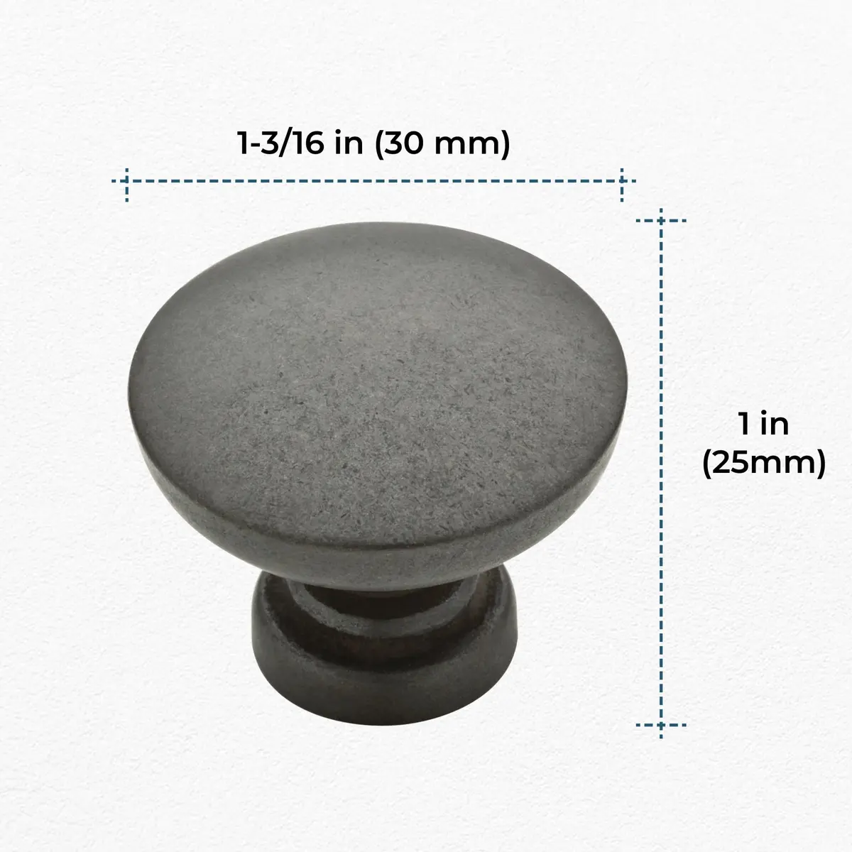 Franklin Brass Fulton Cabinet Knobs 1-3/16" Soft Iron Round | Classic Home Hardware - view 4