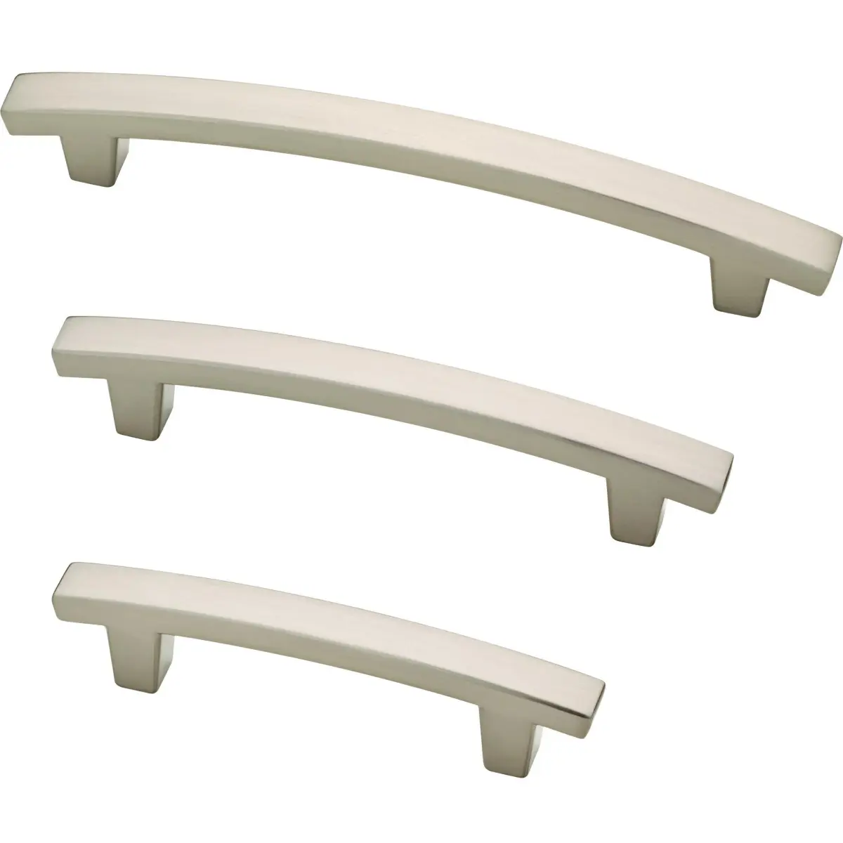Franklin Brass Pierce Cabinet Handles (10-Pack) 5-1/16" (128mm) Hole Center | Brushed Nickel Pulls for Drawers and Cabinets - view 4