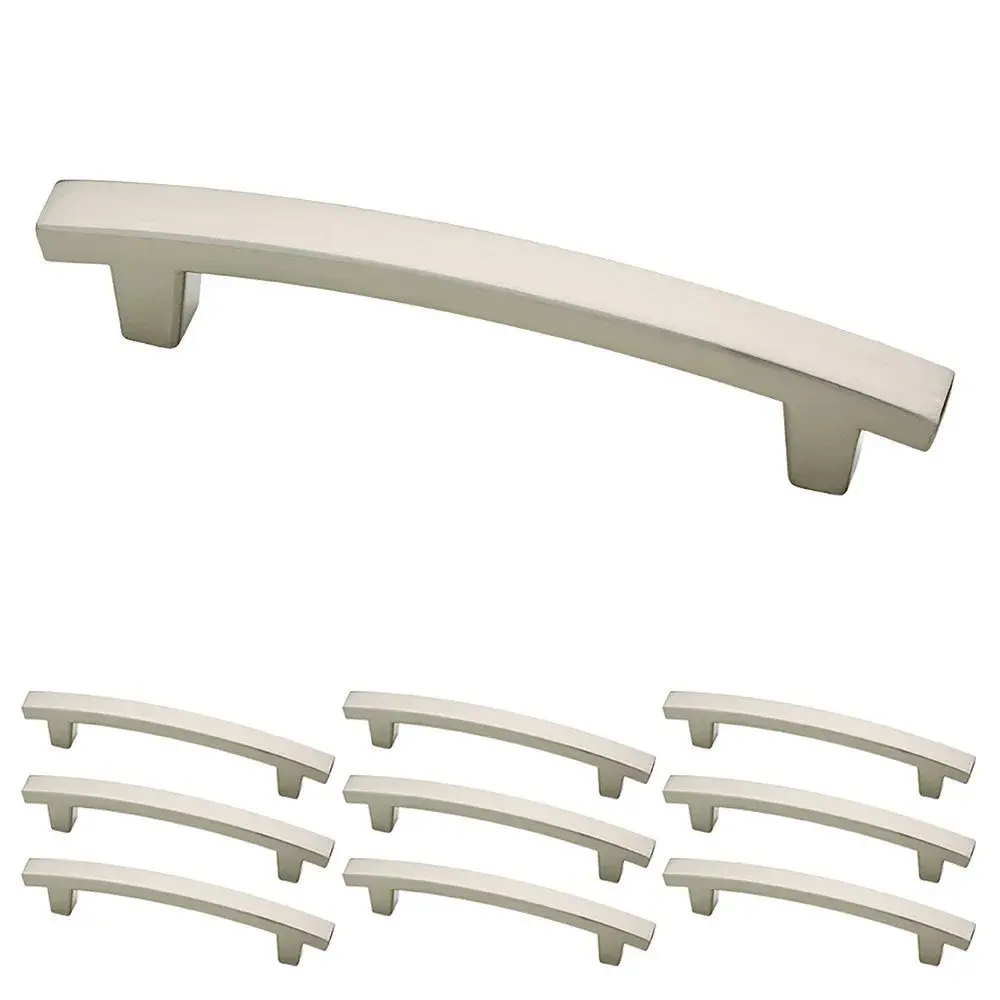 Franklin Brass Pierce Cabinet Handles - 4 Inch Hole Center, Brushed Nickel (10-Pack) - main product image