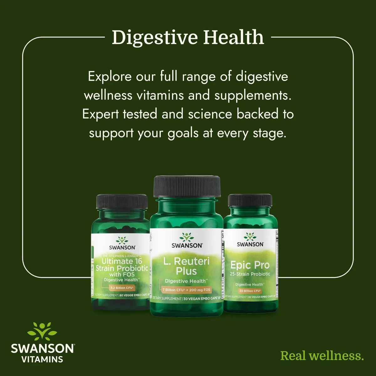 Swanson L. Reuteri Probiotic with Prebiotic 30 Vegan Capsules | Gut Health Support for Adults - view 6