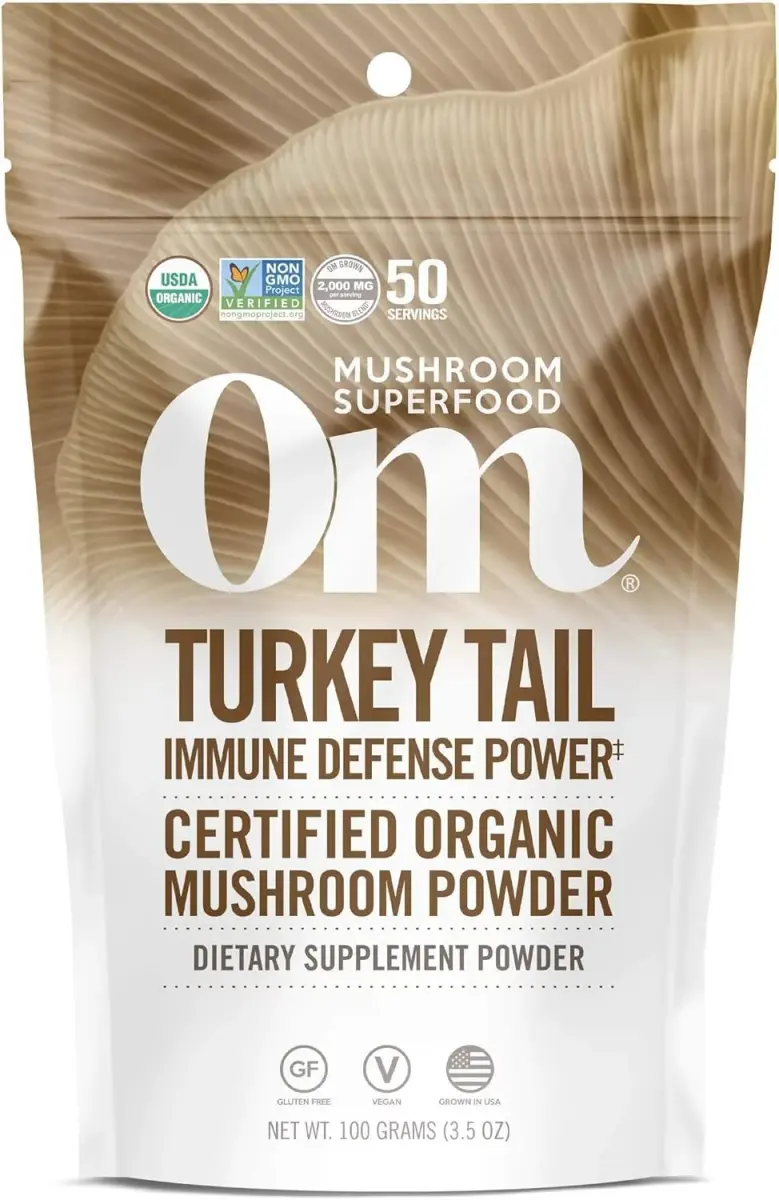 OM Mushroom Superfood Turkey Tail Organic Mushroom Powder 3.5 oz (99g) | Immune Support with Beta Glucans - main product image