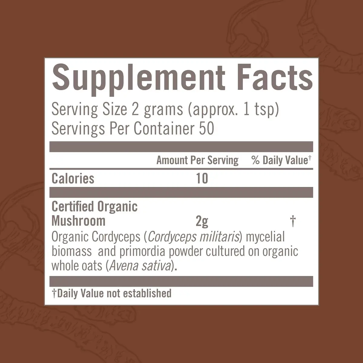 OM MUSHROOM SUPERFOOD Cordyceps Organic Mushroom Powder, 3.5 Oz | Supports Energy & Endurance - view 5