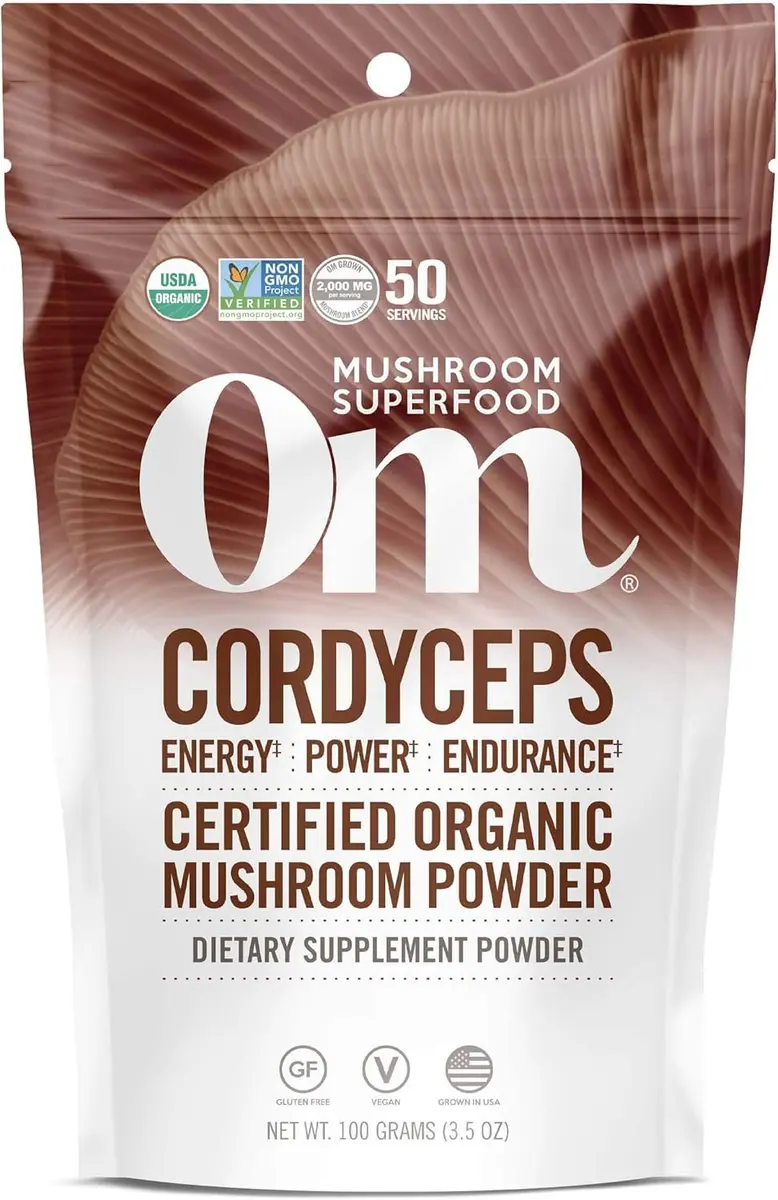 OM MUSHROOM SUPERFOOD Cordyceps Organic Mushroom Powder, 3.5 Oz | Supports Energy & Endurance - main product image