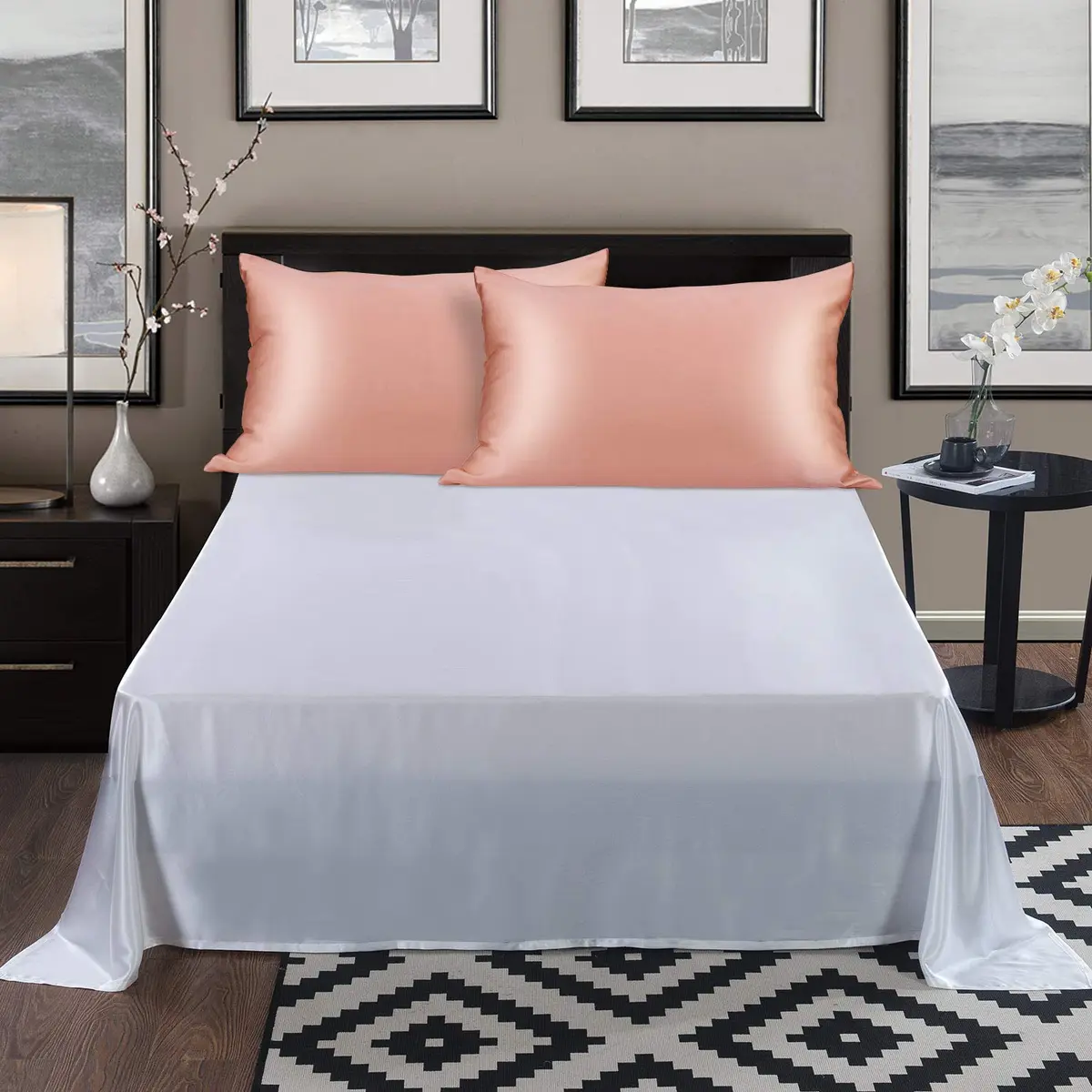 ALASKA BEAR Natural Silk Pillowcase 19 Momme Queen Size | Hypoallergenic & Breathable - view 5