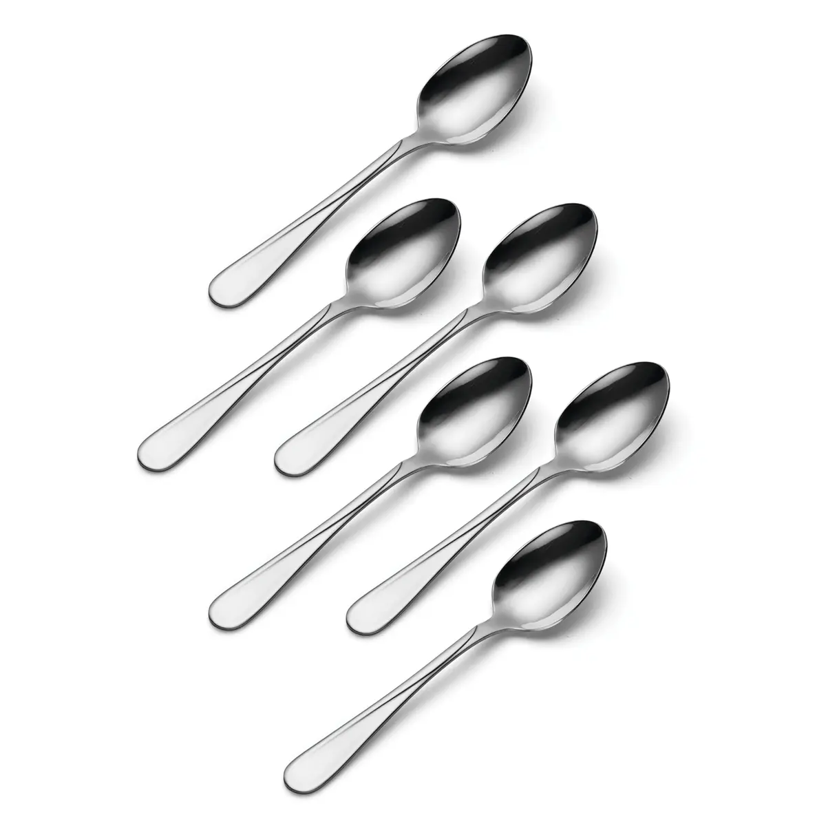 Oneida Flatware Flight Teaspoons 18/0 Silverware Set for 6 | 6-Piece - view 2
