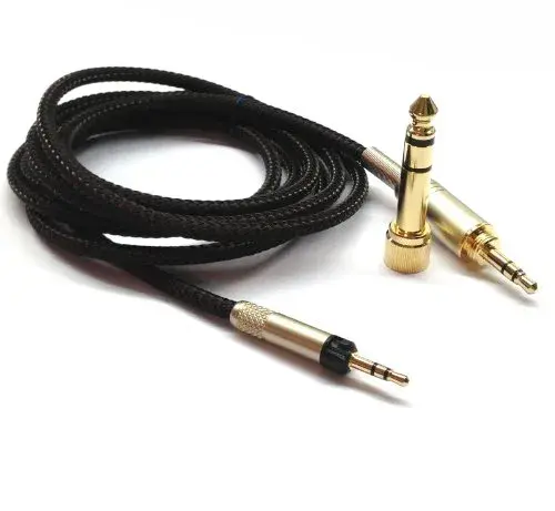 NewFantasia Replacement Upgrade Cable for Audio Technica ATH-M50x, ATH-M40x, ATH-M70x Headphones 1.5m (4.9ft) | Braided OFC Wire - view 4