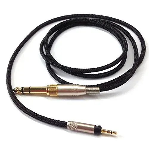 NewFantasia Replacement Upgrade Cable for Audio Technica ATH-M50x, ATH-M40x, ATH-M70x Headphones 1.5m (4.9ft) | Braided OFC Wire - view 2