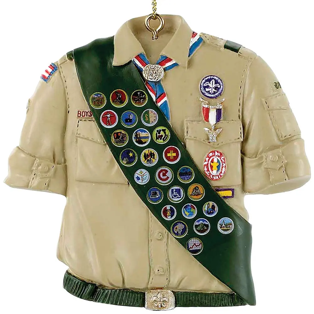 Kurt Adler Boy Scouts Of America Shirt With Sash Ornament | Christmas Tree Decoration 3in - main product image