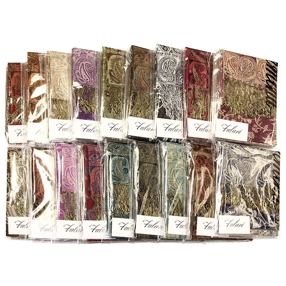 Falari Reversible Paisley Pashmina Shawl Wrap for Women | Elegant 80" x 27" Accessory - view 5