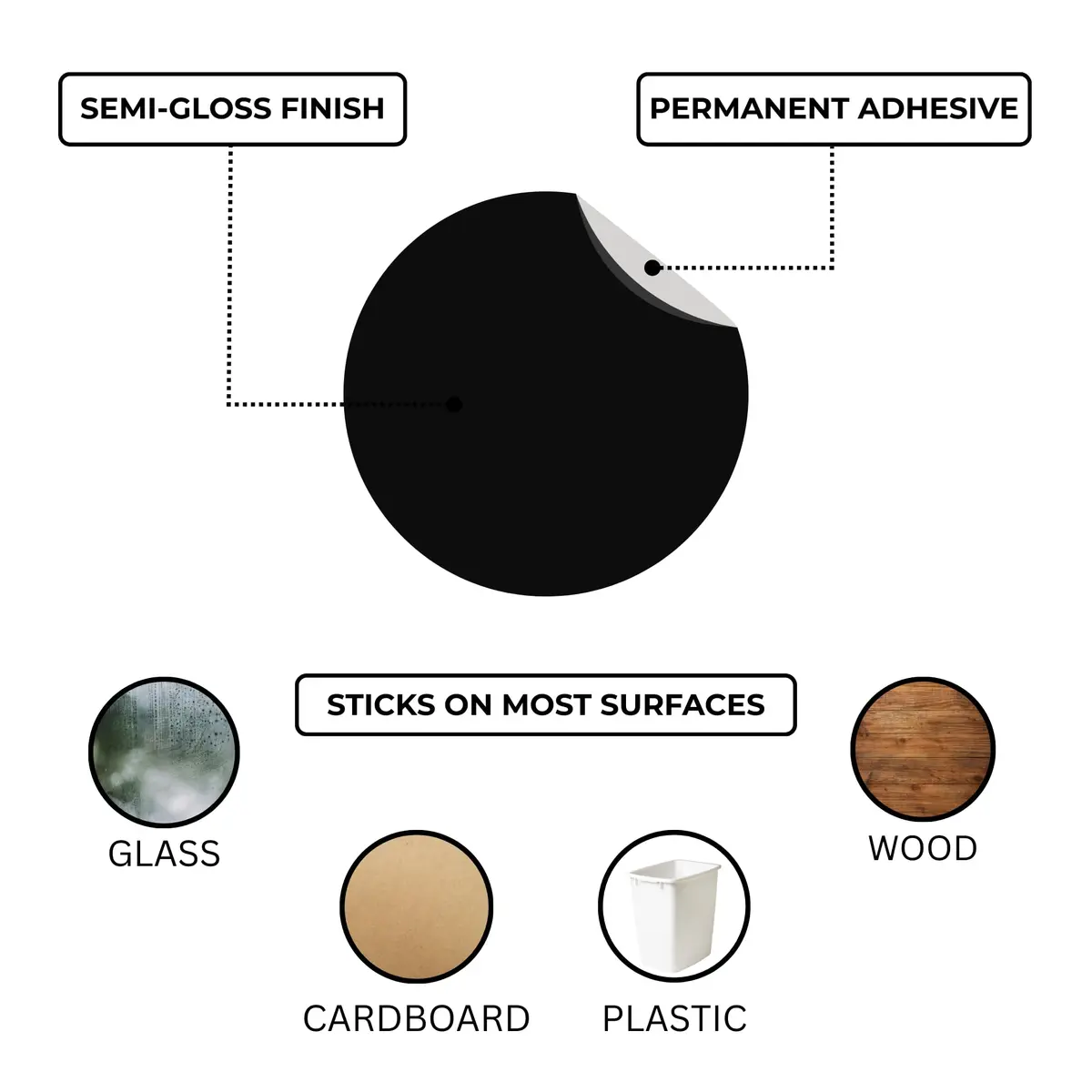 ChromaLabel Black Dot Stickers 1/4 Inch | Versatile Labeling Solution Made in USA - view 4