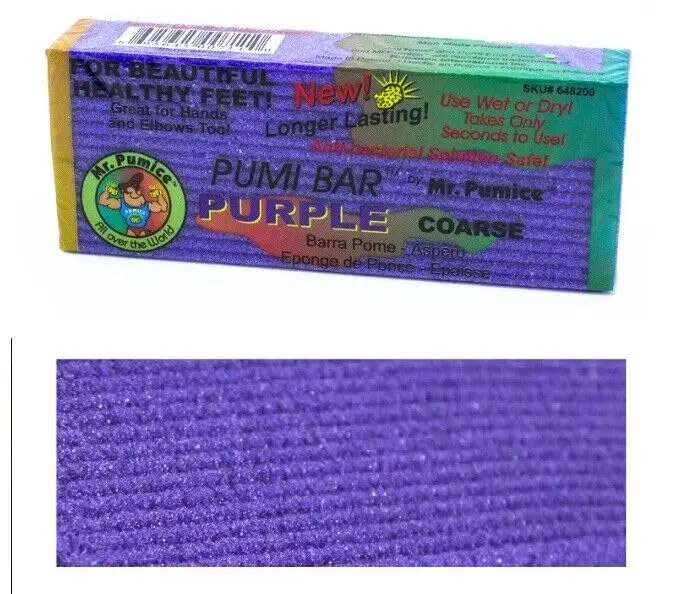 Mr. Pumice PUMI Bar Foot Callus Remover, Extra-Coarse, Purple, 4 Count | Dead Skin & Callus Smoother - view 4