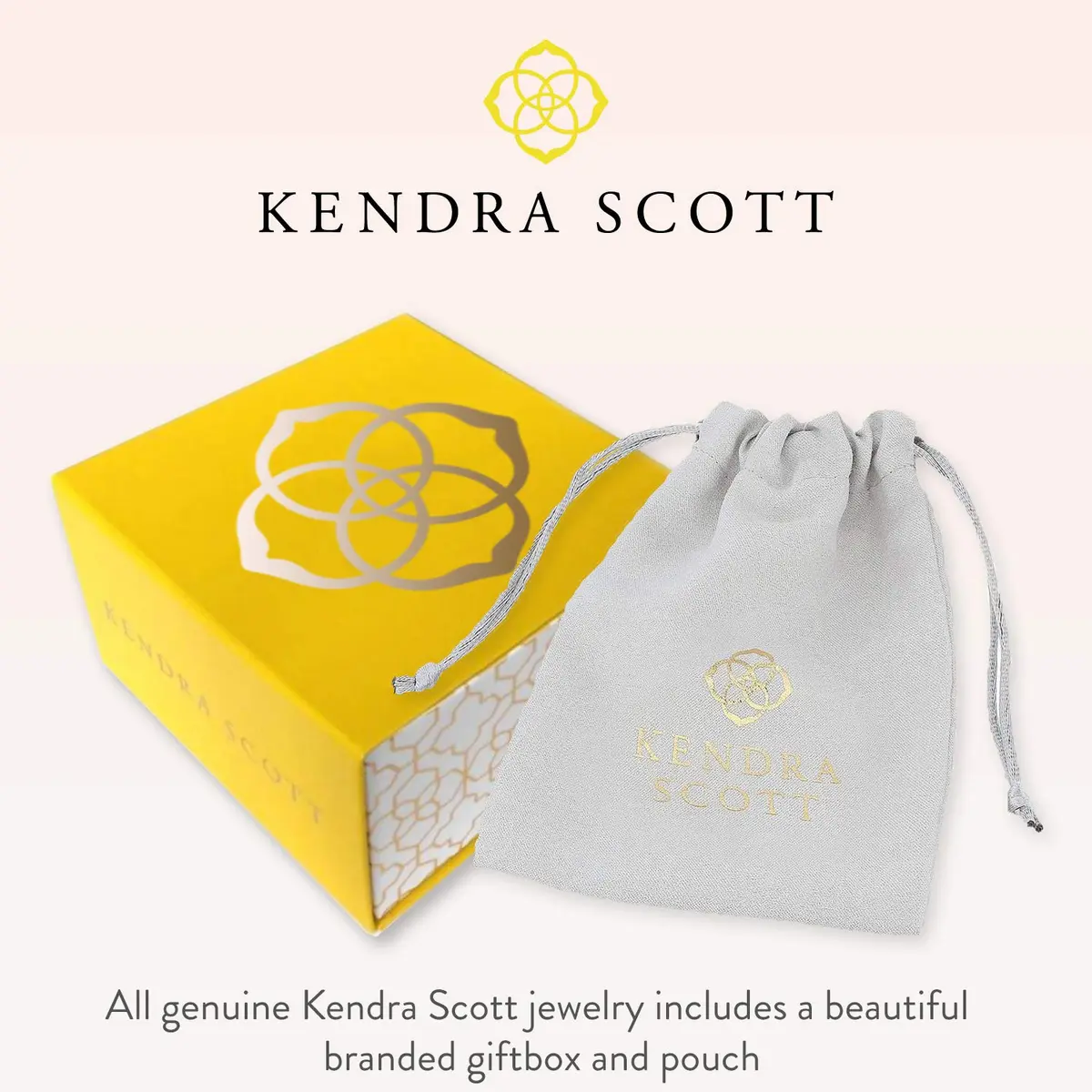 Kendra Scott Elisa Pendant Necklace for Women, 14k Gold-Plated, Black | Signature Signature Shape, Everyday Wear - view 5