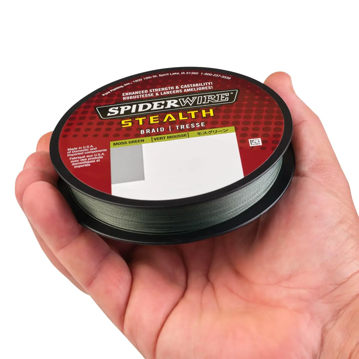 SpiderWire Stealth Superline Moss Green 15lb (6.8kg) 300yd (274m) Braided Fishing Line | High Strength Per Diameter - view 4