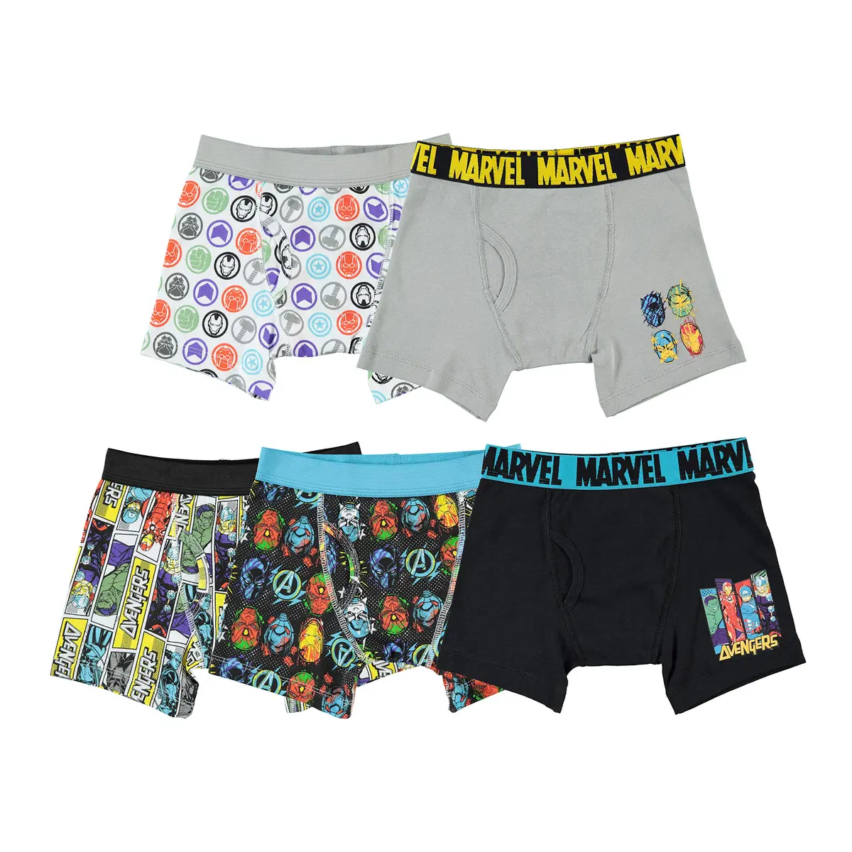 Marvel Avengers Boxer Briefs in assorted Prints Size 6 | Fun & Comfortable for Kids - main product image
