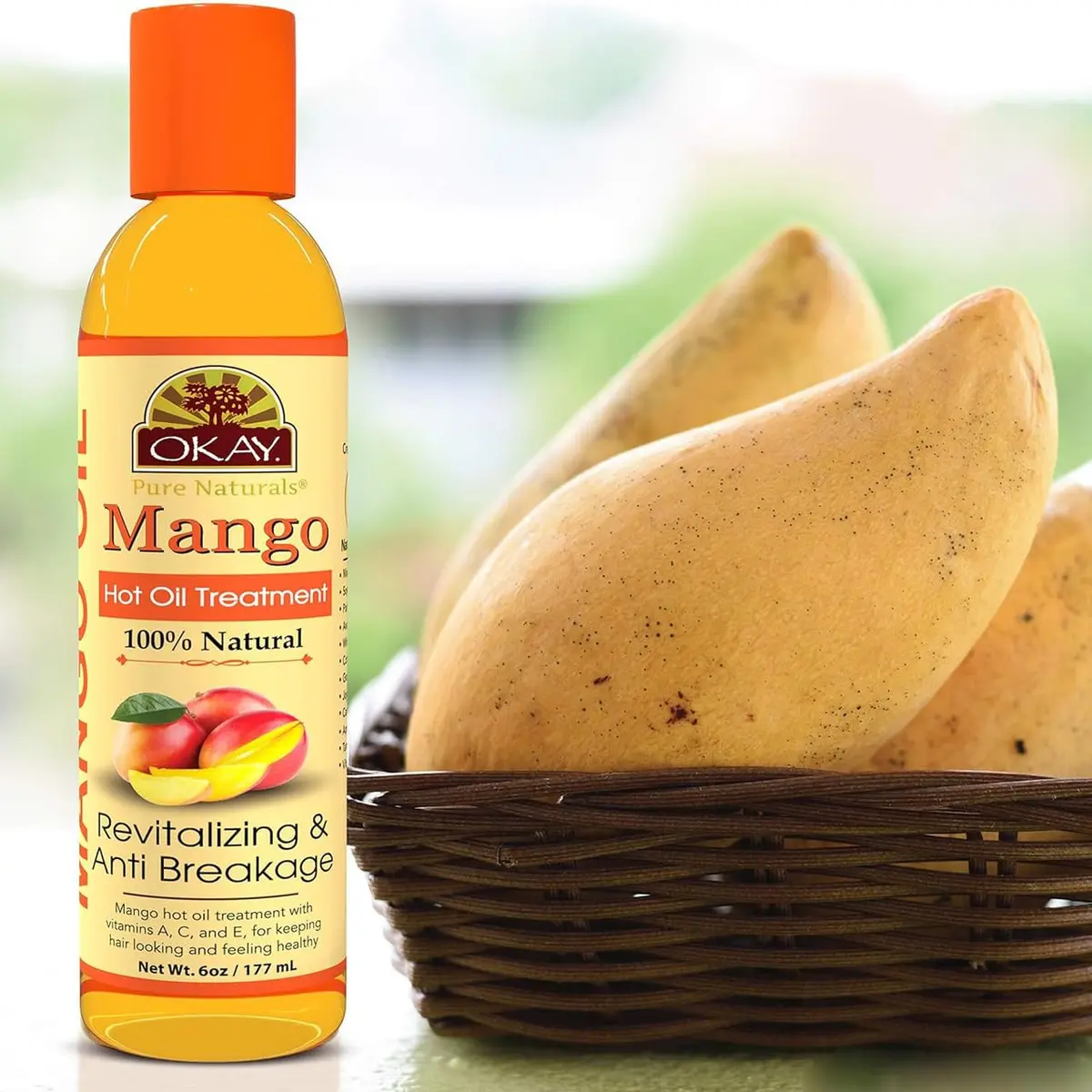 OKAY Mango Hot Oil Treatment 5.98 Fl Oz | Moisturizes & Prevents Breakage, Silicone & Paraben Free, Made in USA - view 8