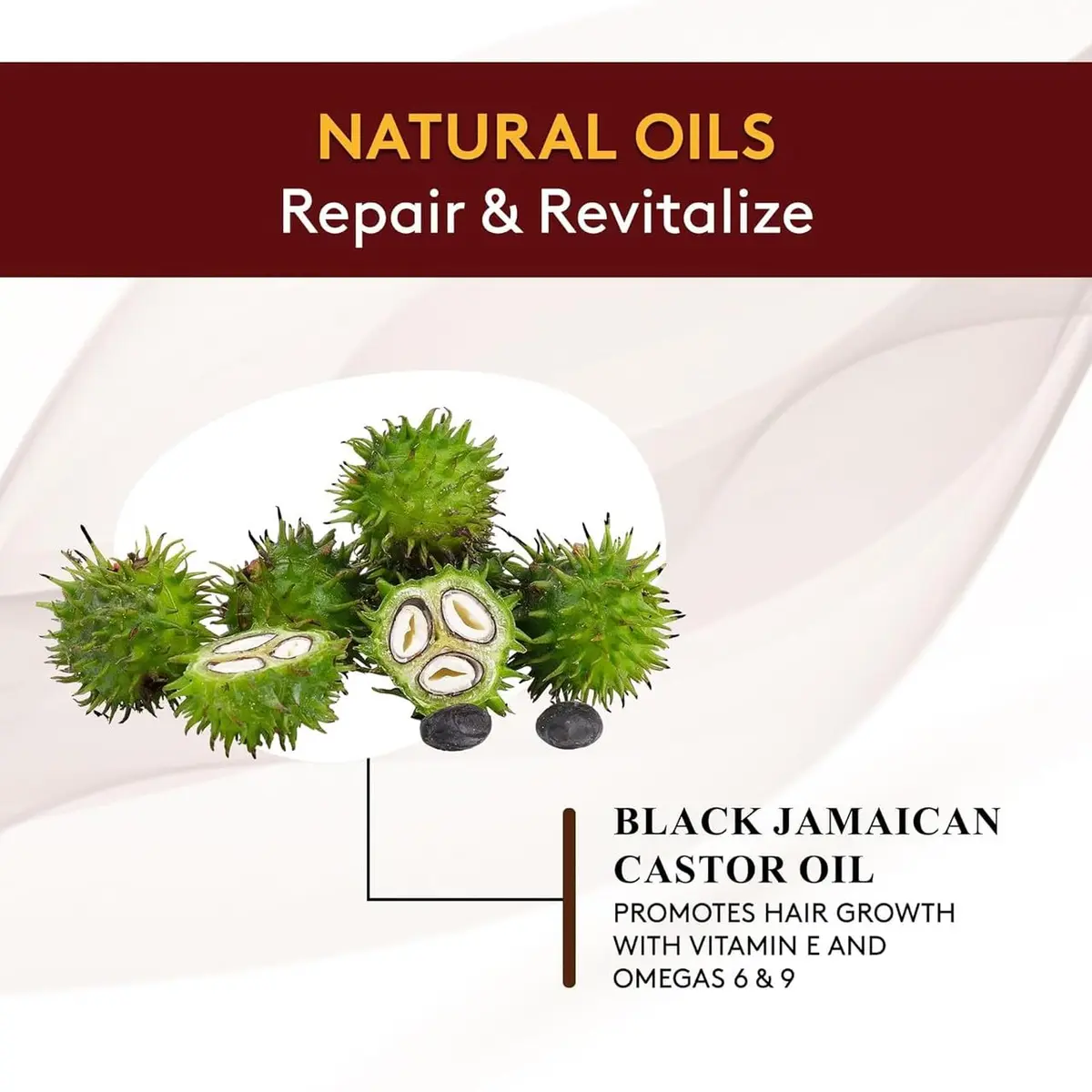 OKAY 100% Natural Black Jamaican Castor Hot Oil Hair Treatment 6 oz | Nourishes Damaged Hair & Promotes Growth - view 5