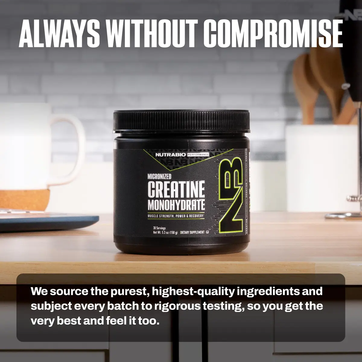 NutraBio Pure Micronized Creatine Monohydrate Powder Supplement, Unflavored (150 g) | Supports Muscle Energy & Recovery - view 5